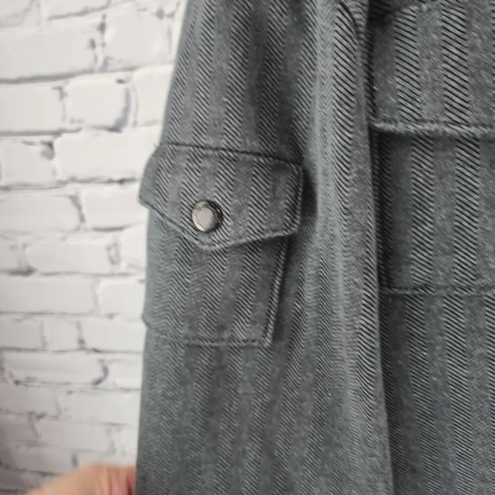 Empyre Jacket Mens Herringbone Hooded normcore Sweatshirt streetwear cabincore - Picture 5 of 12
